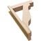 Ekena Millwork 5 1/2-in W x 18-in D x 30-in H Funston Block Rough Cedar Woodgrain TimberThane Outlooker, Primed Tan OUTUR055X18X30FST44RCPR - alternate 3
